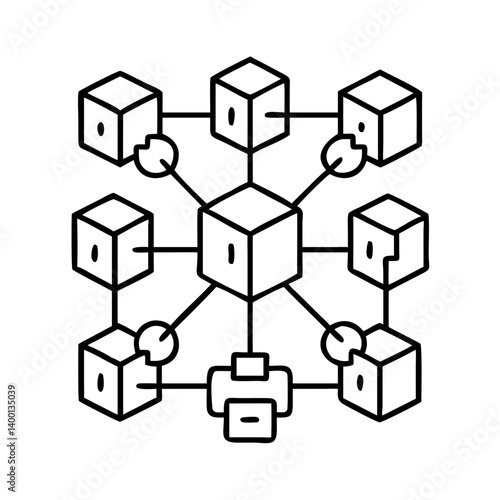 Blockchain Network Data Decentralization Technology System Architecture Diagram