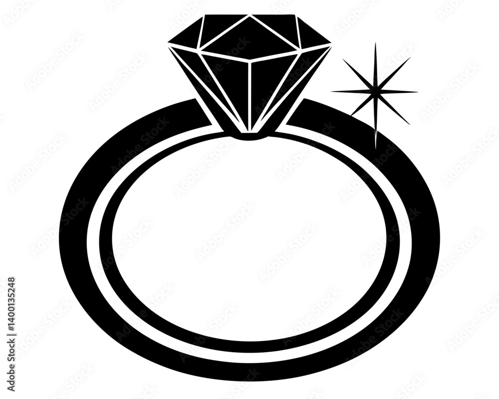 Diamond Ring Vector & SVG | Engagement & Wedding Vector for Invitations, Bridal Crafts & Jewelry Design Diamond Ring Vector & SVG | Engagement & Wedding Vector for Invitations, Bridal Crafts & Jewelry Design