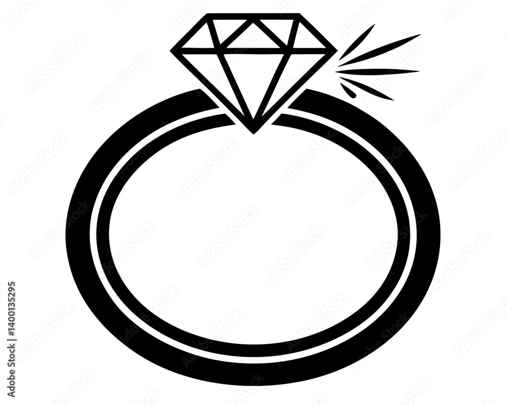 Diamond Ring Vector & SVG | Engagement & Wedding Vector for Invitations, Bridal Crafts & Jewelry Design Diamond Ring Vector & SVG | Engagement & Wedding Vector for Invitations, Bridal Crafts & Jewelry Design