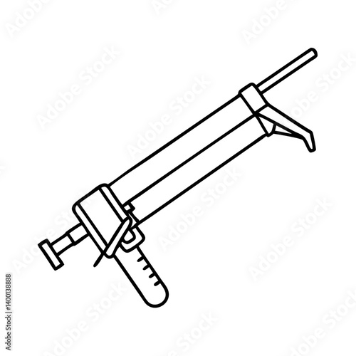Manual Caulking Gun for Applying Sealants and Adhesives Construction Tool