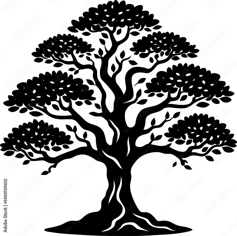 Obraz premium Tree silhouette