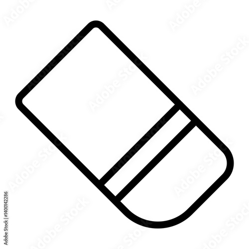 Eraser Vector Line Icon Design