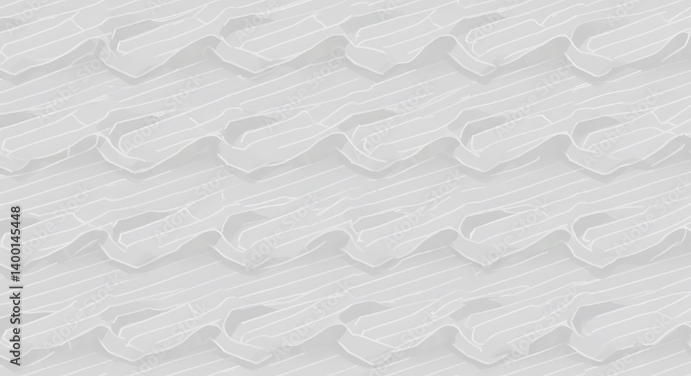 Fototapeta premium Subtle Undulation in Grey AI Generated