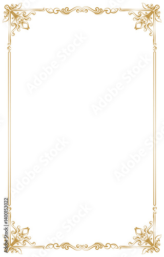 Classical Vintage Border for Invitation and Certificate