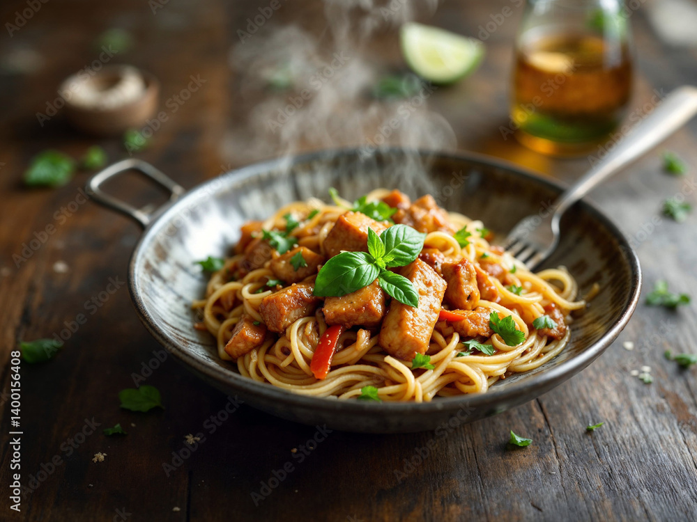 pasta with tomato sauce and basil pasta with tomato sauce and basil