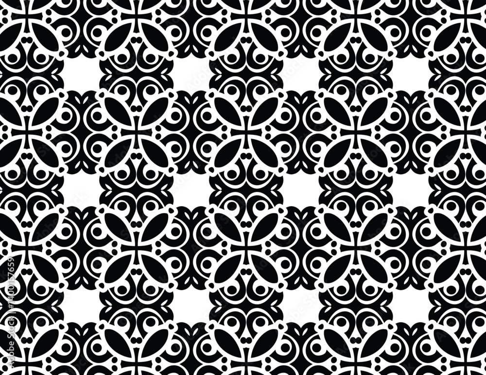 Geometric Monochrome Design Featuring Interconnected Squares Geometric Monochrome Design Featuring Interconnected Squares