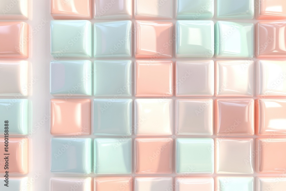 Pastel Pixel Grid Showcasing a Soft Gradient With Varying Hues in a Calming Arrangement of Squares Pastel Pixel Grid Showcasing a Soft Gradient With Varying Hues in a Calming Arrangement of Squares
