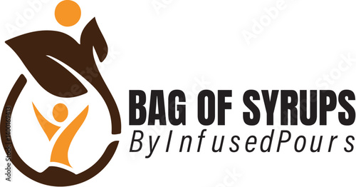 Organic syrup icon Logo , icon logo , syrup logo