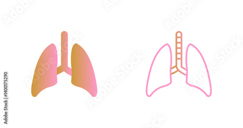 Lung Icon Design