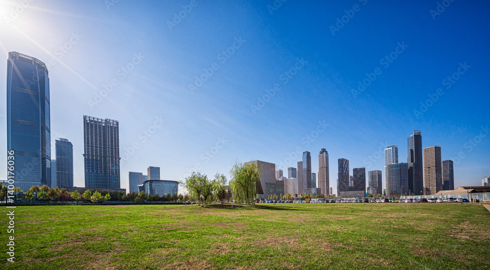 Urban Serenity: A Panoramic View of Modern Architecture