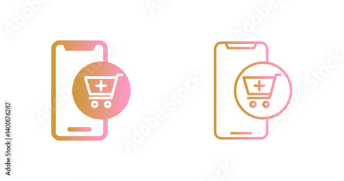 Mobile Shopping Icon Design