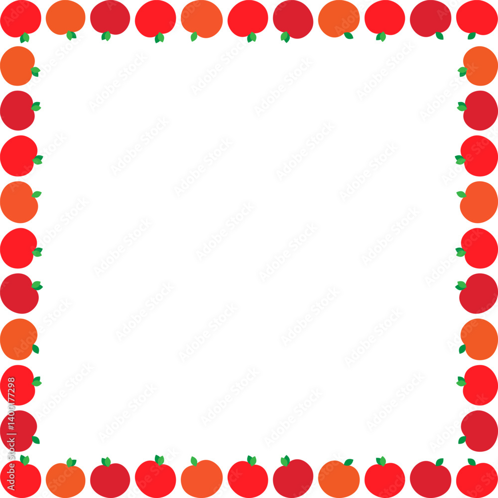 Red ripe apple fruit frame. Simple sweet fruits vector harvesting border. Thanksgiving clipart Red ripe apple fruit frame. Simple sweet fruits vector harvesting border. Thanksgiving clipart