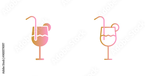 Festive Drinks Icon Design