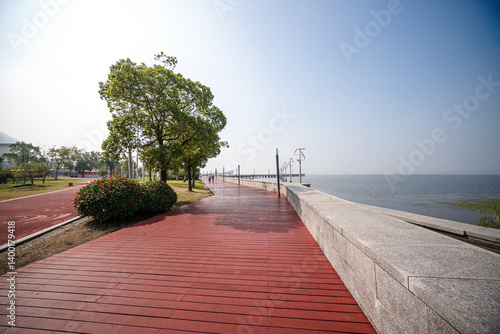 Serene Waterfront Pathway