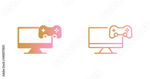Gaming Monitor Icon Design