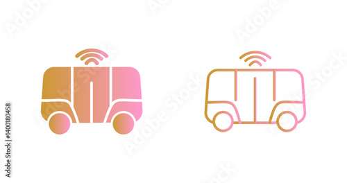 Shuttle Service Icon Design