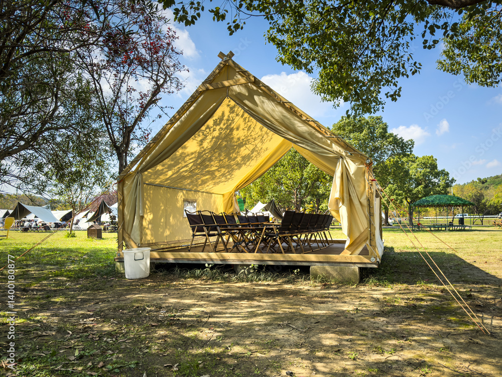 Cozy Retreat: Glamping Tent Experience
