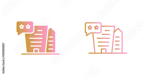 Hotel Reviews Icon Design