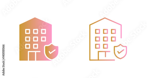 Hotel Security Icon Design