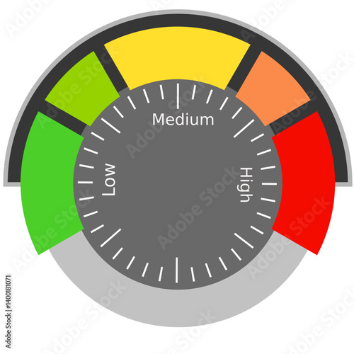 speedometer and fuel gauge icon