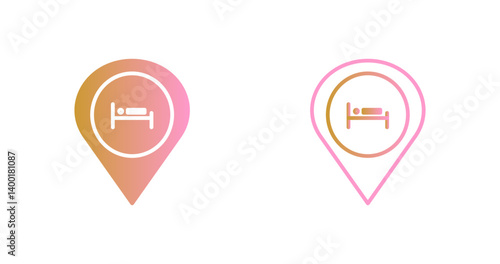 Hotel Map Icon Design