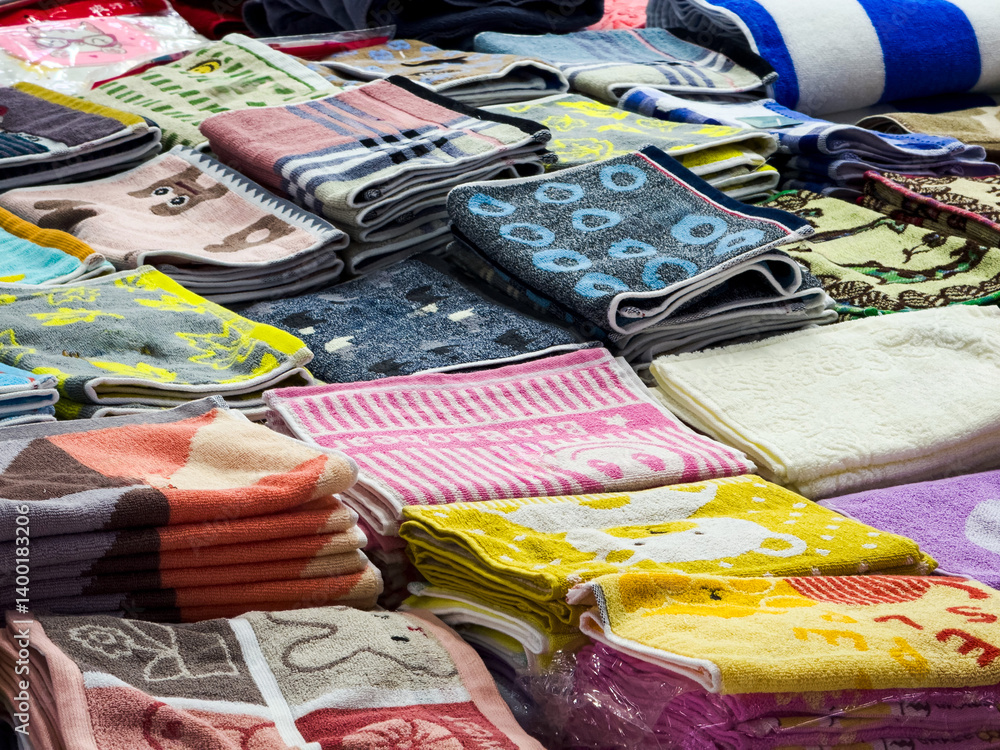 Vibrant Collection of Textured Towels