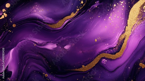 Wallpaper Mural An artistic abstract image featuring swirling  colors, creating a luxurious and elegant texture. Torontodigital.ca