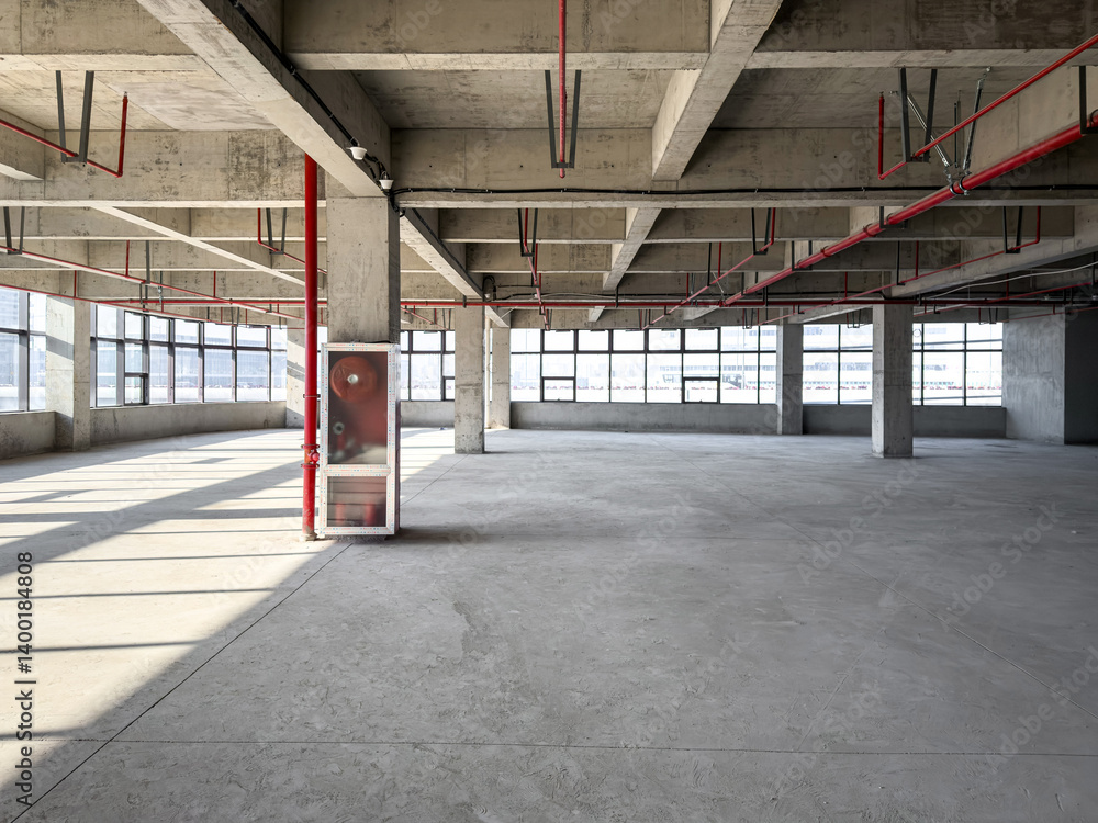 Expansive Industrial Space with Natural Light