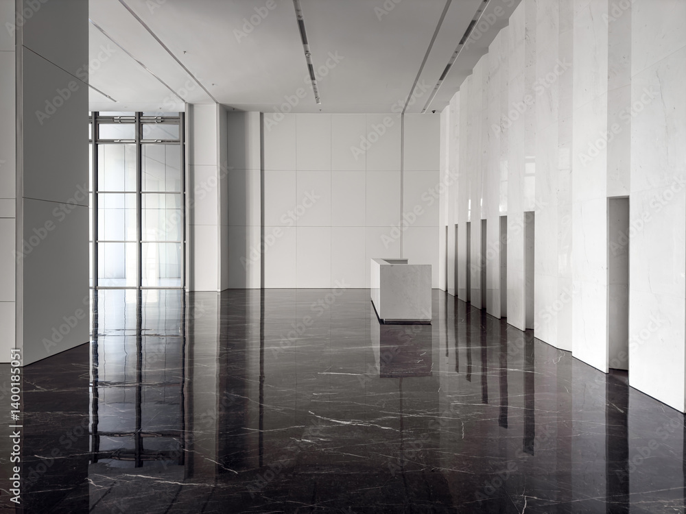 Contemporary Minimalist Lobby
