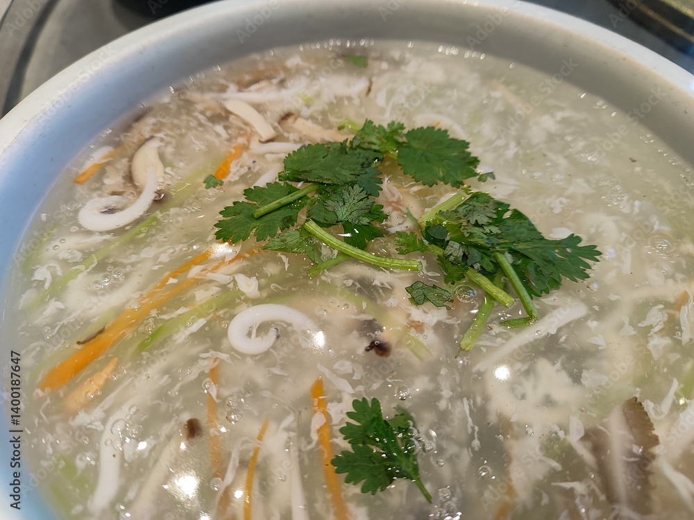 Hearty Vegetable Soup with Herbs