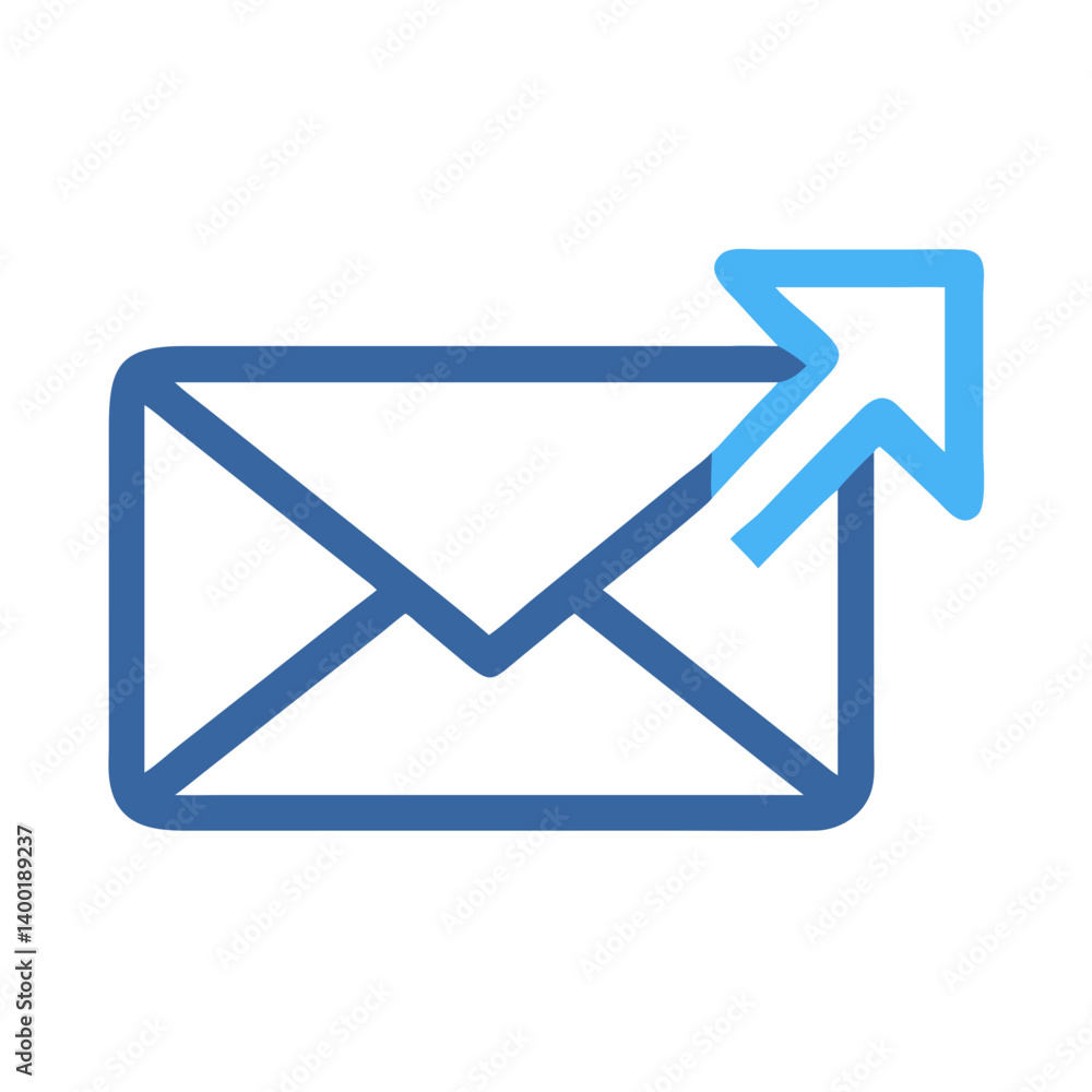 Email Message Envelope Icon Representing Digital Communication and Incoming Messages Email Message Envelope Icon Representing Digital Communication and Incoming Messages