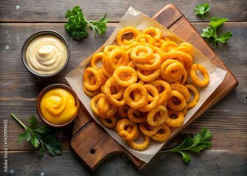 Golden Crispy Onion Rings Delight