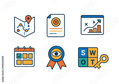 Isometric flat vector set of icons of decision making: voting hands, consensus icon, poll chart, option list, team decision, strategic map, leader check, weigh options. . , icons isolated transparent