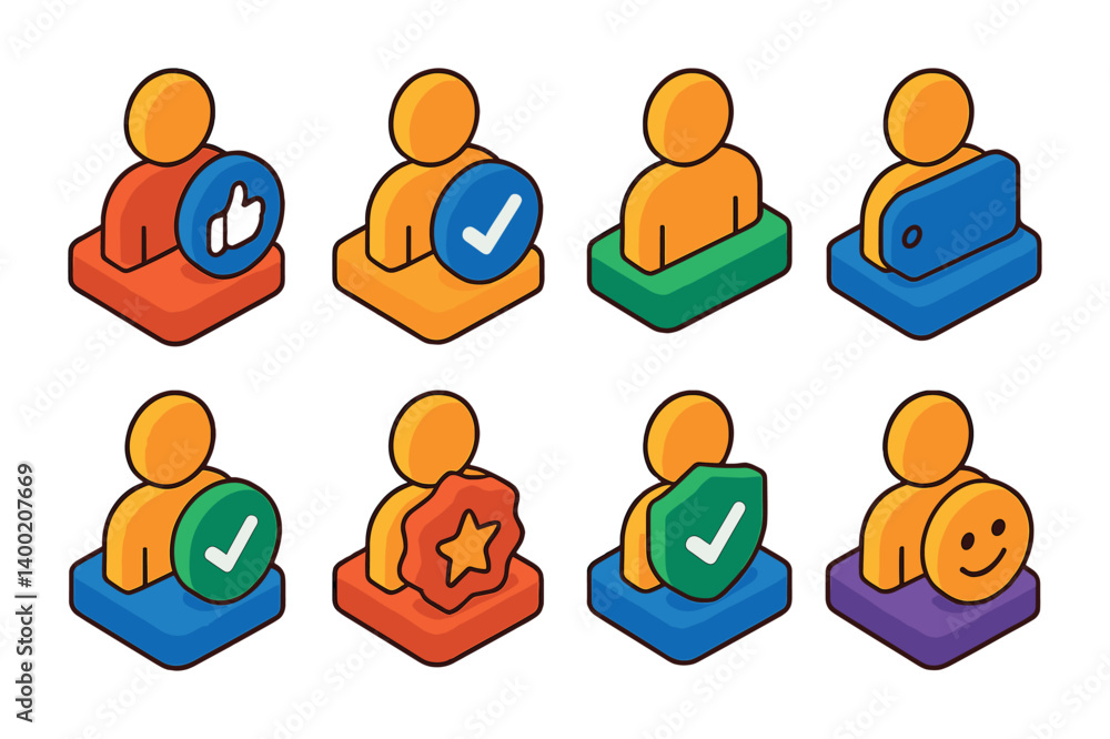 Isometric flat vector set of icons of general settings: gear, sliders, control panel, toolbox, wrench, screwdriver, system update, user preferences. isolated transparent background.