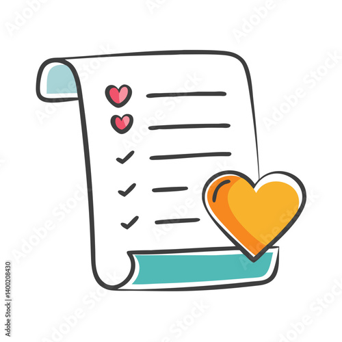 wishlist icon, wishlist vector illustration-simple illustration of wishlist, perfect for wishlist logos and icons