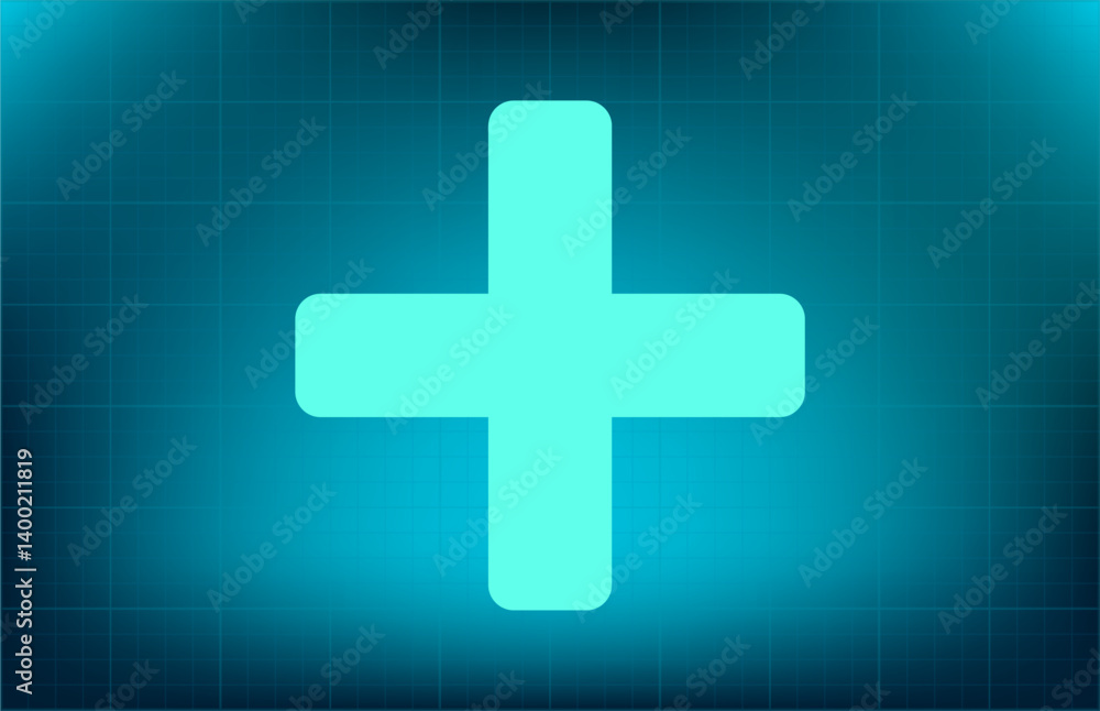 Fototapeta premium Vector icon on blue background with gradient