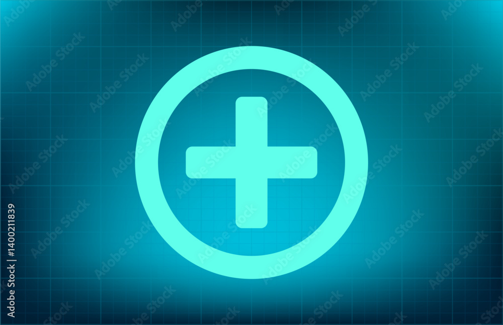 Obraz premium Vector icon on blue background with gradient