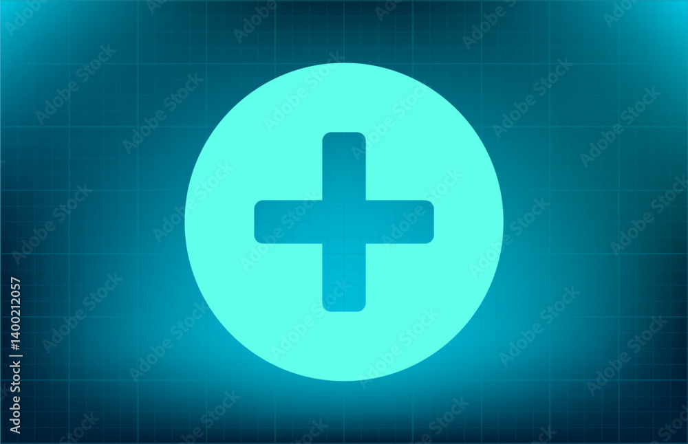 Obraz premium Vector icon on blue background with gradient