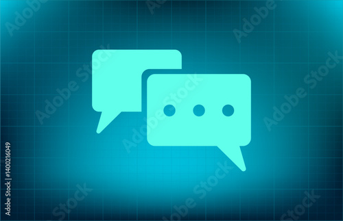 Vector icon on blue background with gradient