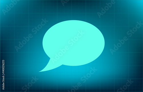 Vector icon on blue background with gradient