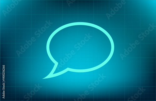 Vector icon on blue background with gradient