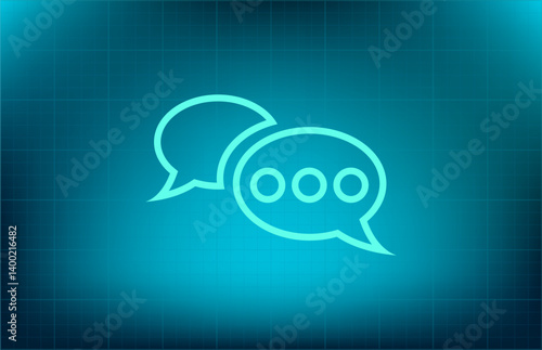Vector icon on blue background with gradient