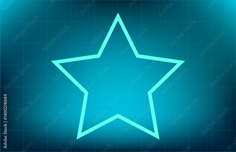Obraz premium Vector icon on blue background with gradient