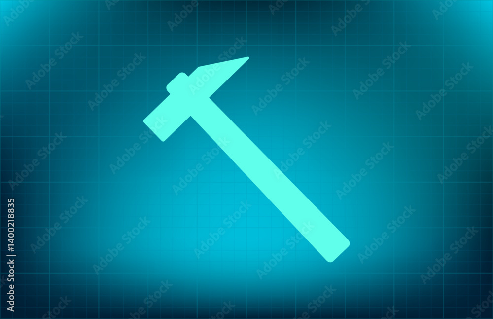 Vector icon on blue background with gradient Vector icon on blue background with gradient