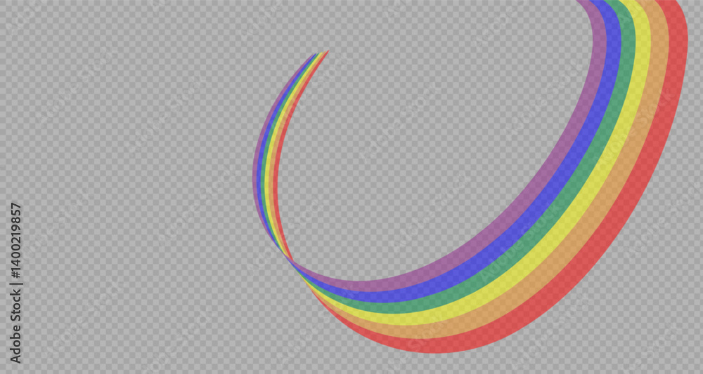 Fototapeta premium Rainbow icon, rainbow.Raindrops on a clear background. Storm with rain and white cloud on a clear background. Rain, hail and rainy weather. PNG.