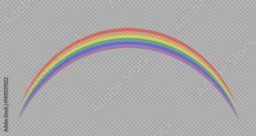 Rainbow icon, rainbow.Raindrops on a clear background. Storm with rain and white cloud on a clear background. Rain, hail and rainy weather. PNG.