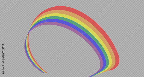 Rainbow icon, rainbow.Raindrops on a clear background. Storm with rain and white cloud on a clear background. Rain, hail and rainy weather. PNG.
