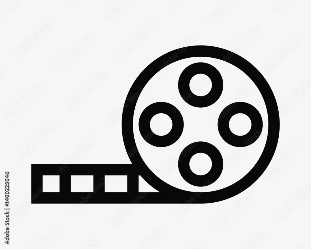 Film Strip Movie Roll Reel Black Outline Icon Sign Symbol Cinema Recording Video Camera Photo Tape Equipment Motion Graphics Recorder Vector Multimedia Film Strip Movie Roll Reel Black Outline Icon Sign Symbol Cinema Recording Video Camera Photo Tape Equipment Motion Graphics Recorder Vector Multimedia