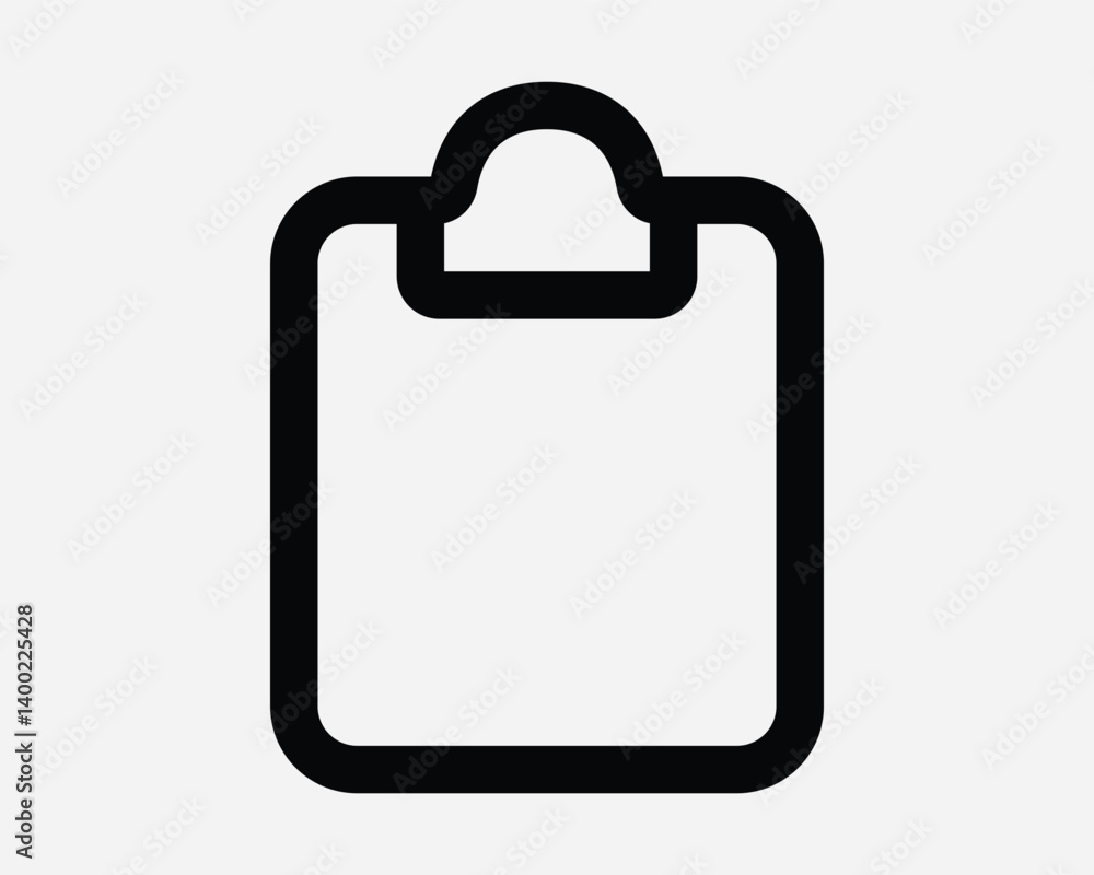 Clipboard Outline Line Shape Sign Report File Icon Symbol Black White Vector Paper Portfolio Folio Clipboard Outline Line Shape Sign Report File Icon Symbol Black White Vector Paper Portfolio Folio