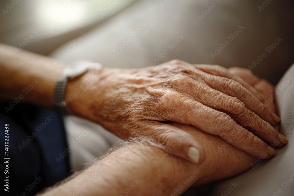 Fototapeta premium Supportive Hands: Cancer Diagnosis Consultation with Psychologist for Hope and Kindness